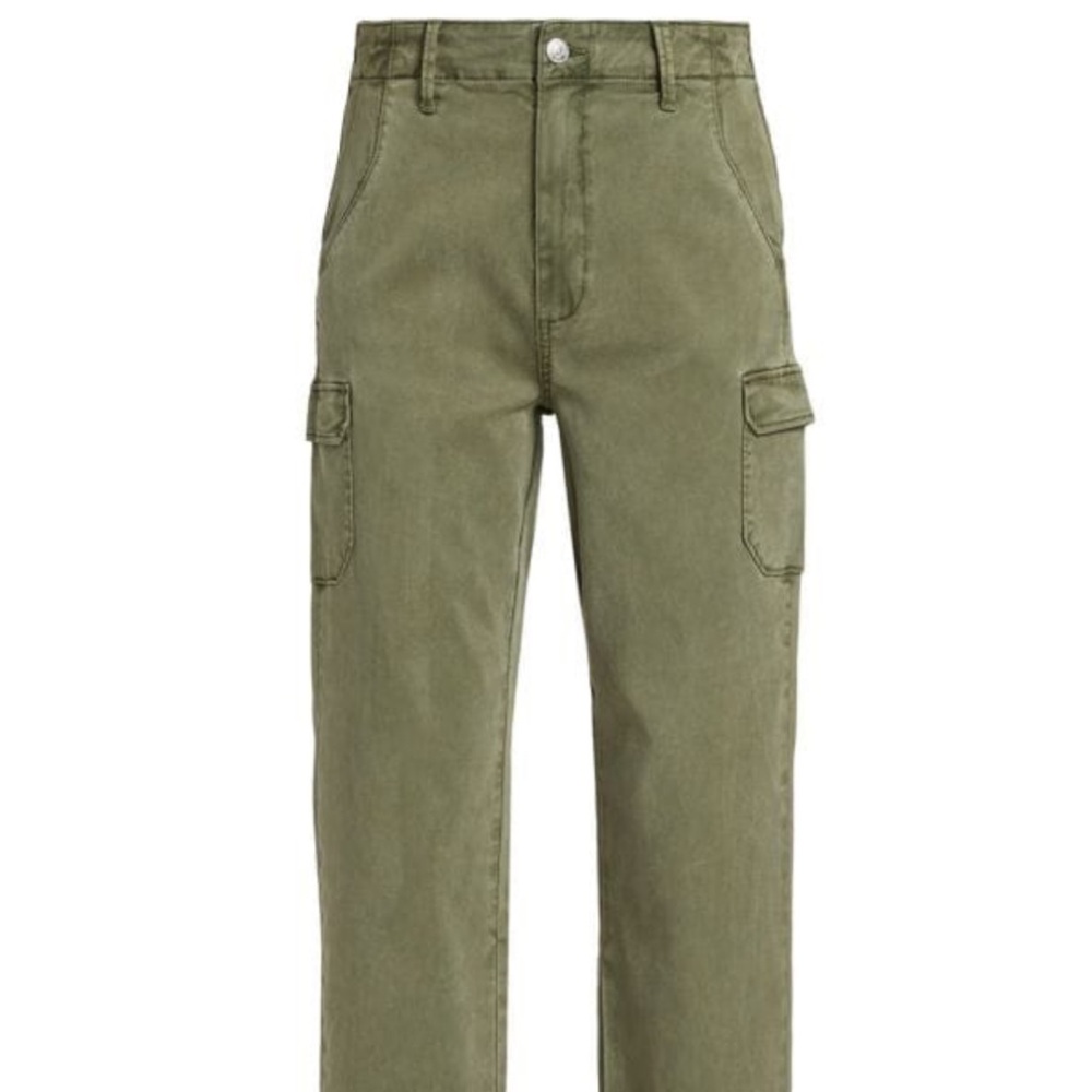 PAIGE DREW CARGO Sage Green Denim